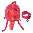 thumbnail image 2 of Mochila Para Niños Pequeños Con Cuerda De Seguridad, Mochila Para Bebés De Dinosaurio, Bolsa De Libros De Arneses, Bolso Preescolar Lindo Para Uso Diario, 2 of 7