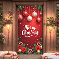 thumbnail image 5 of Plaid Theme Christmas Banner Snowy Trees Vintage Truck for Holiday Decoration Winter Party Home Decor, 5 of 9