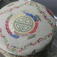 thumbnail image 4 of Natural Geo Multicolored Gray Decorative 16" Round Stool, 4 of 5