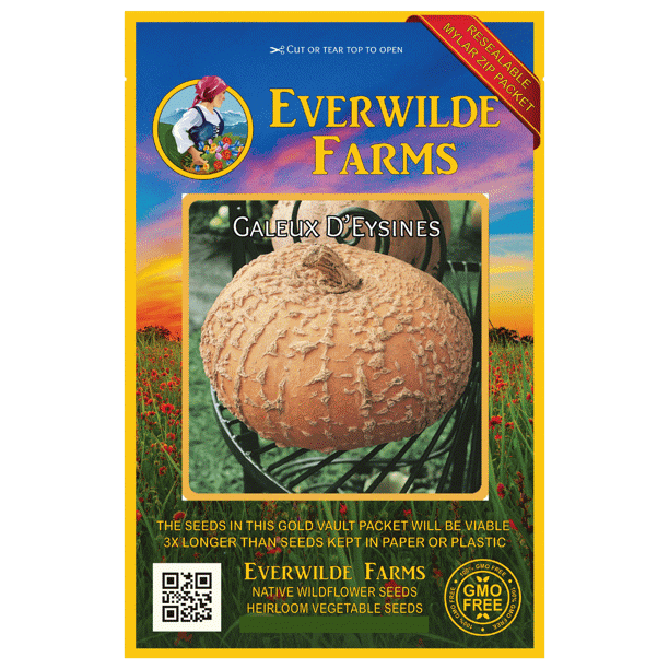 Everwilde Farms 1 Oz Galeux D Eysines Winter Squash Seeds Gold Vault Bulk Seed Packet Walmart Com