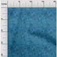 thumbnail image 2 of oneOone Velvet Blue Fabric Abstract Floral Sewing Material Print Fabric By The Yard 58 Inch Wide-2rb, 2 of 5