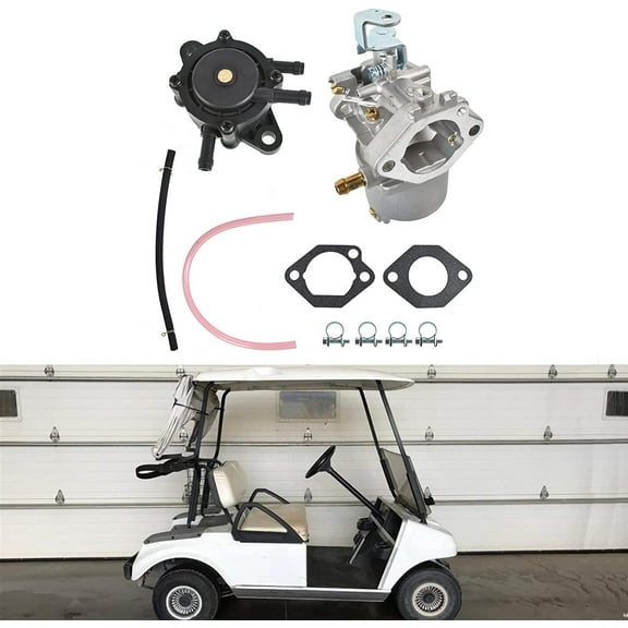 waltyotur Carburetor & Fuel Pump Replacement for Golf Cart Club Car DS & Precedent Turf Carryall FE290 Engines 1998 - UP 1018056-01 101805601 1019056-01 101905601