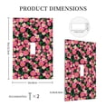 thumbnail image 3 of Daiia Trendy Floral Pattern Decorator Wall Plate Child Safe Outlet Cover, Switch and Outlet Covers,Size 1-Gang 5.0" x3.0" , Polycarbonate Thermoplastic-Style T, 3 of 6