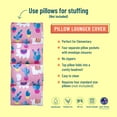 thumbnail image 5 of Wildkin Pillow Lounger for girls, Features Separate Pillow Pockets with Envelope Closure, Vibrant, Playful Patterns (Llamas and Cactus Pink), 5 of 7