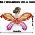 thumbnail image 2 of 5PCS Large Butterfly Balloons,Fairy Wings Foils Balloons, Blue Rainbow Wings Balloons for Kids Birthday Party Fairy Costume Carnival Party Decor, Children Christmas Halloween Cosplay, 2 of 7