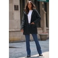 thumbnail image 2 of Roaman's Women's Plus Size Hooded Teddy Fleece Coat, 2 of 6