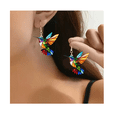 thumbnail image 2 of Aretes Xtellar De Colibrí Coloridos, Acrilico mujer, 2 of 4