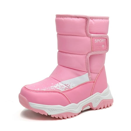 

Engtoy Boys Snow Boots Winter Waterproof Slip Resistant Cold Weather Shoes (Little Kid/Big Kid)