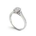 thumbnail image 2 of 1/3Ct TDW Diamond 10K White Gold Halo Engagement Ring, 2 of 5