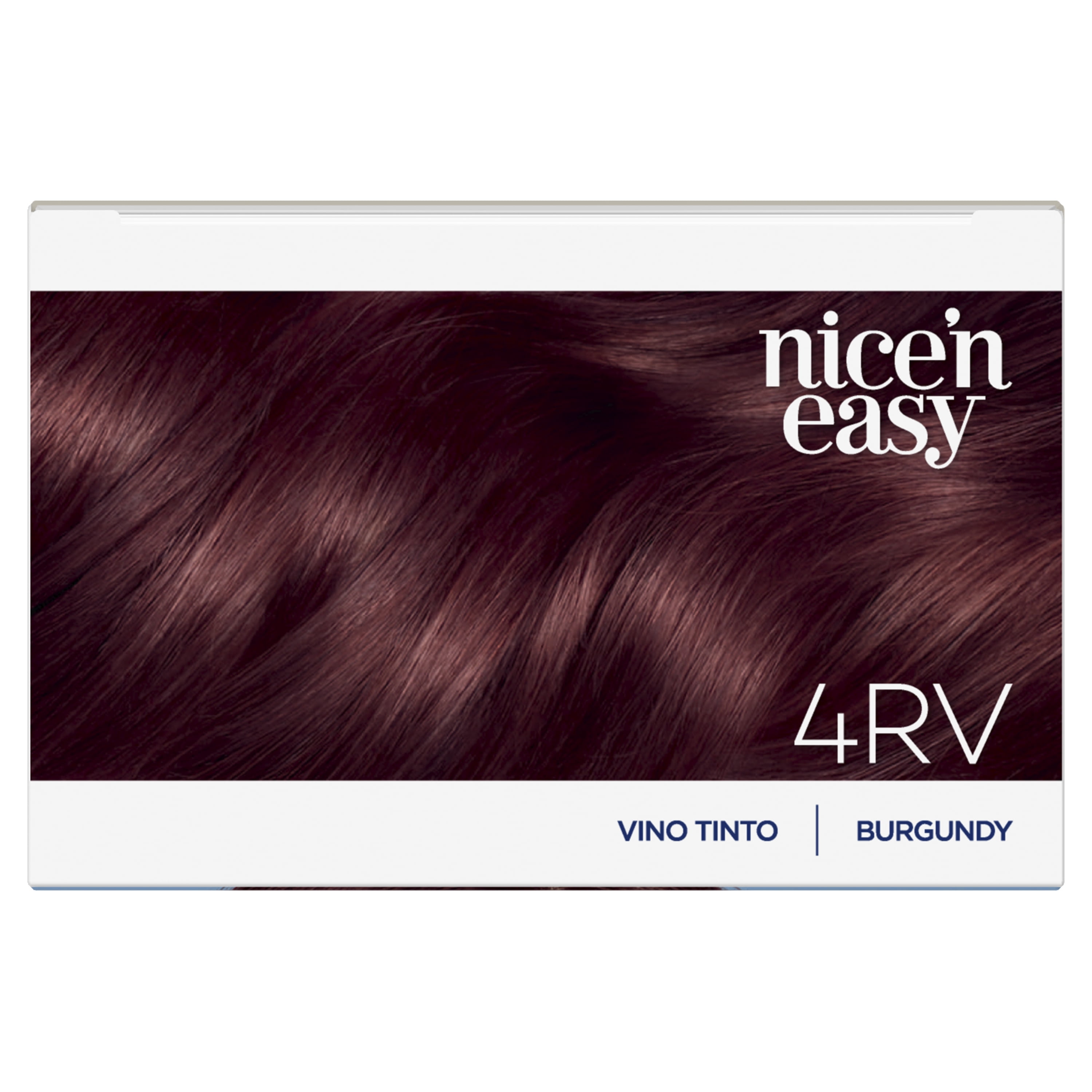Clairol Nice'n Easy Permanent Hair Dye Color Cream, 4RV Burgundy