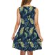 thumbnail image 5 of Vestido de Verano Casual de Mujer Impreso sin Mangas con Cuello en V Conjunto Superior, Imitación de Algodón Tirar Marco Suelto, 5 of 6