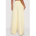 thumbnail image 4 of Women's Solid High Waisted Wide Leg Dress Pants with Belt, 4 of 4