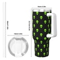 thumbnail image 4 of Pofeuu Green Monster Print 40oz Ice Bully With Handle And Straw Stainless Steel Vacuum Insulated Cup And 2 In 1 Straw Lid, 4 of 8