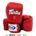 thumbnail image 2 of Fairtex Boxing Kickboxing Muay Thai Style Sparring Gloves Training Punching Bag Mitts (16 oz, Solid Red), 2 of 2