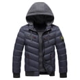 thumbnail image 4 of Gibobby Chamarra acolchada para hombre Chaqueta acolchada ligera resistente para hombre(Azul,XG), 4 of 5
