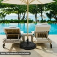 thumbnail image 2 of Costway Base Ronde Remplissable pour Parasol de Patio de 22 Pouces, Support Étanche/sable, Convient aux Perches de 1,5 Pouces et 1,9 Pouces, 2 of 10
