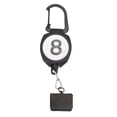 thumbnail image 2 of Pool Chalk Holder, Billiard Chalk Holder ABS Portable with Retractable Rope Buckle for Billiard Accessory, 2 of 7