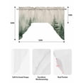 thumbnail image 6 of Farmhouse Mist Forest Kitchen Swag Valances for Windows, Vintage Trees Natural Landscape Swag Valances Curtains for Living Room, Rod Pocket Window Treatments for Bathroom, Bedroom, Cafe, 56"x36", 6 of 6