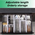 thumbnail image 5 of Expandable Drawer Divider, Dingrich Adjustable Drawer Organizer 32.3-56cm(12.7-22.inch) with 8 Short and 4 Long Divider for Drawer Separators in Bedroom Bathroom Kitchen Office Storage - White, 5 of 8