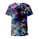 thumbnail image 5 of Blusa estampada de verano para mujer, camisetas casuales de manga corta con cuello en V, camisetas Pompotops  hkajfhjk472641, 5 of 5