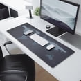 thumbnail image 2 of Ultimate Gaming Performance with World Map Mouse Pad: Anti-Slip, Water-Resistant & Stitched Edges - Ideal for Gamers & Office Use (Black, 31.5x11.8), 2 of 7