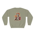thumbnail image 2 of Dia de los Muertos Skeleton Enjoying Pizza - Unisex Sweatshirt, 2 of 4