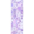 thumbnail image 2 of Idea4wall 2pcs Chic Purple Graphic Elements Trendy and Eclectic Mix for Stylish Wall Murals, Removable Self-Adhesive Stick Wallpaper Large Wall Stickers for Home Decorative, 48"x72", 2 of 5