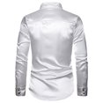 thumbnail image 3 of Huuilaibazoo Mens Sequins Long Sleeve Dress Shirts Prom Wedding Party 70s Luxury Disco Button Down T Shirts, 3 of 3
