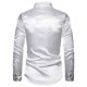 thumbnail image 4 of Camisa de manga larga con lentejuelas informales de moda de otoño e invierno para hombre Pompotops  oipoqjl26960, 4 of 4