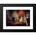 thumbnail image 2 of Juan Cordero 18x14 Black Modern Framed Museum Art Print Titled - Cristopher Columbus at the Court of the Catholic Monarchs (1850), 2 of 5