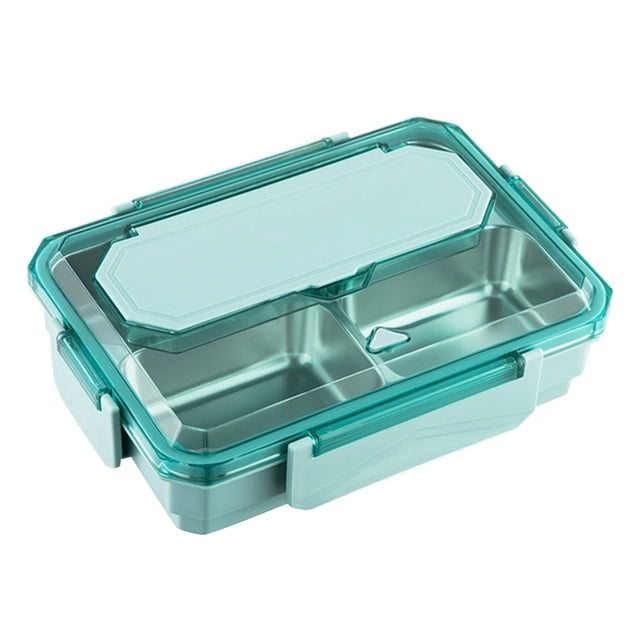 Binwennn Pasta Holder Organize Kitchen Vacuum Containers for Food Storage Student Worker Microwave Heated Lunch Detachable Partition Silicone Sealed Lunch Self Contained Tableware Portable Lunch