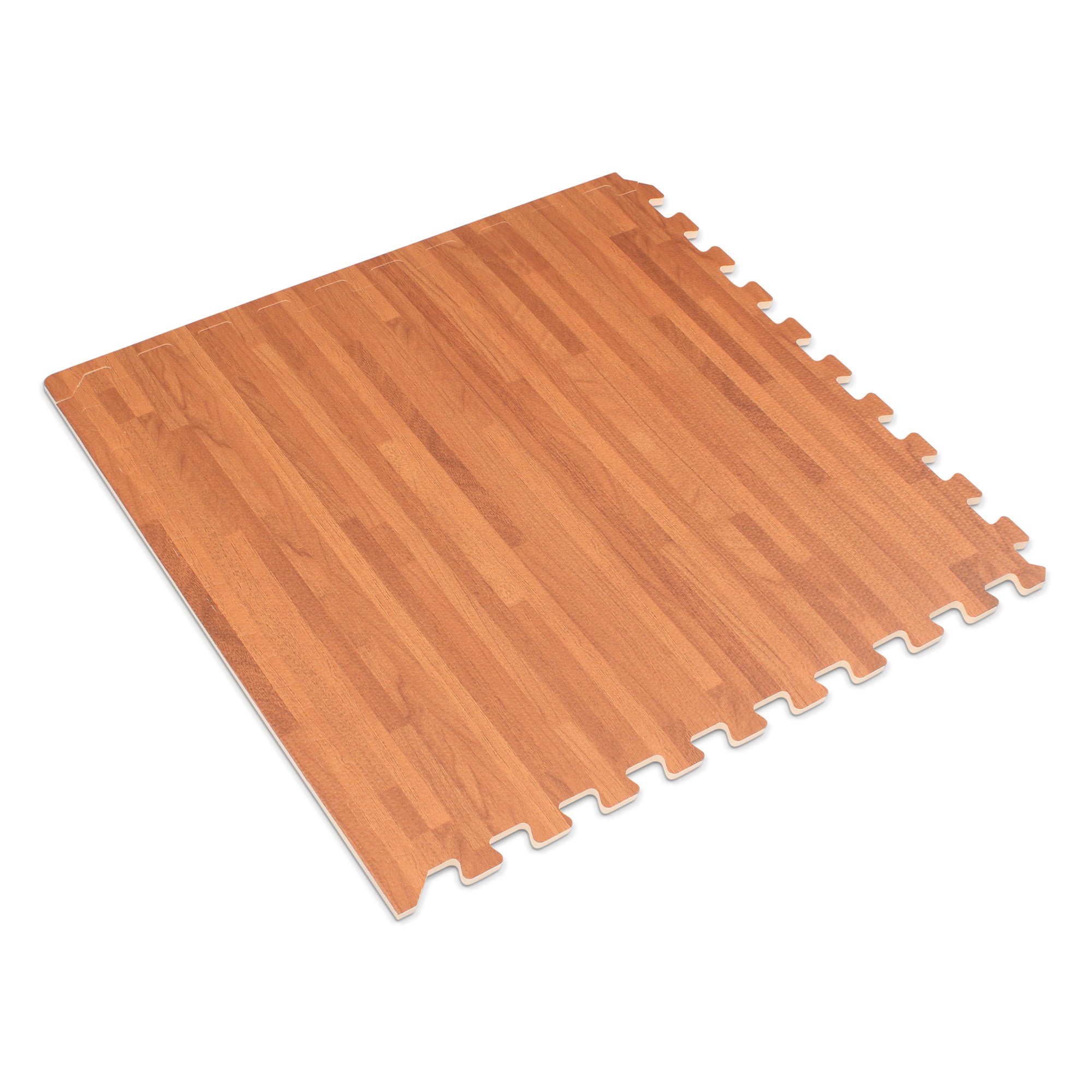 144 ft walnut dark wood grain interlocking foam puzzle tiles mat puzzle floorin 