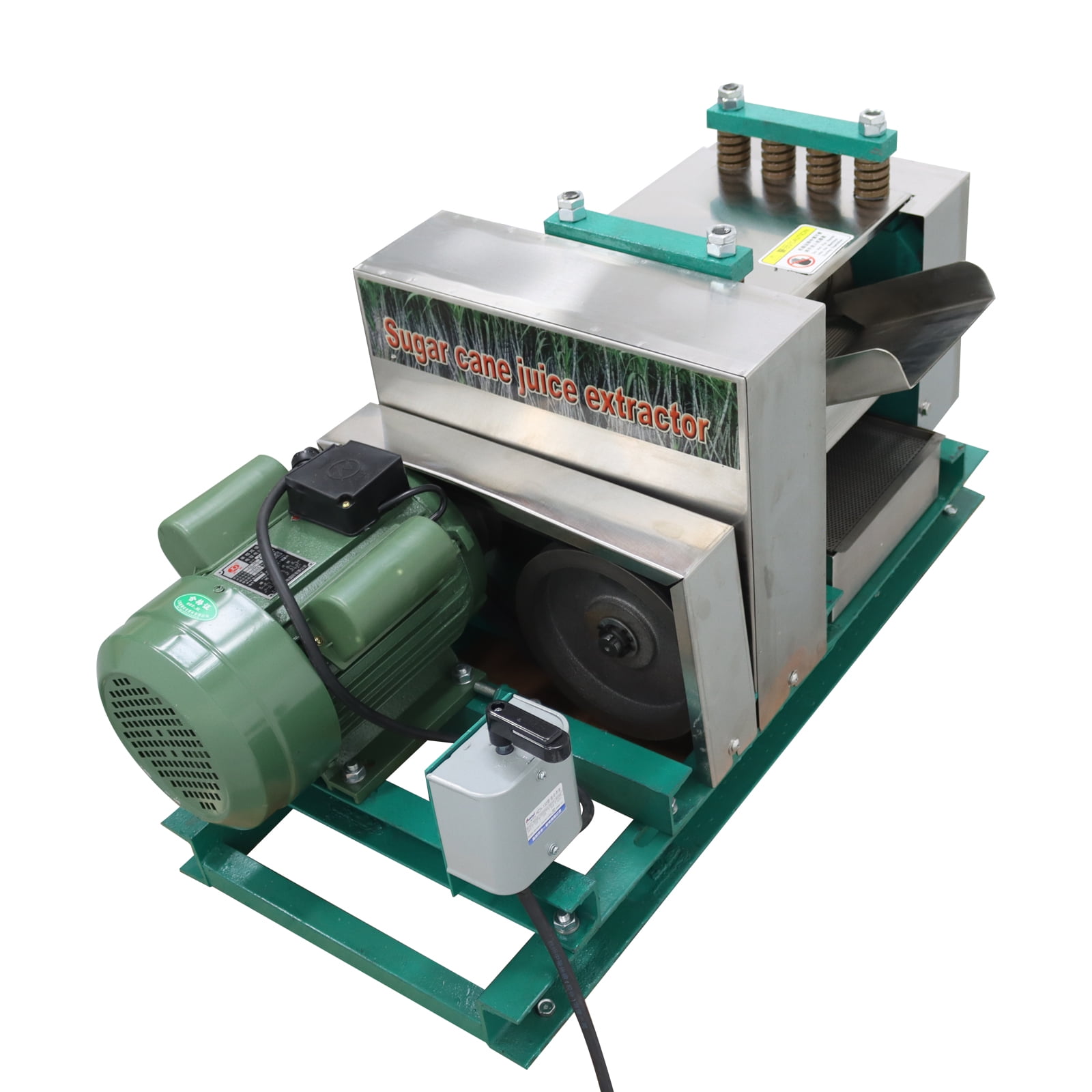 Commercial 3 Rollers Electric Sugarcane Juicer Sugar Cane Press Juice Machine 220V