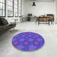 thumbnail image 4 of Ahgly Company Machine Washable Indoor Rectangle Transitional Purple Amethyst Purple Area Rugs, 2' x 3', 4 of 7