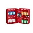 thumbnail image 2 of AdirOffice - Armoire à Clés - 30 Crochets - Acier de Calibre 16, Acier Inoxydable (AISI 304) - Rouge, 2 of 12