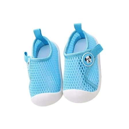 

Woobling Boys Girls Sneakers Breathable Shoes Comfort Flats Children Casual Sneaker Low Top Walking Shoe Mesh Lightweight Blue 4C