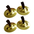 thumbnail image 3 of Raindrops Mini Golden Finger Cymbals for Kids and Dancers, Iron Build with Smooth Finish, 2 Pairs Set for Music and Dance, 3 of 8