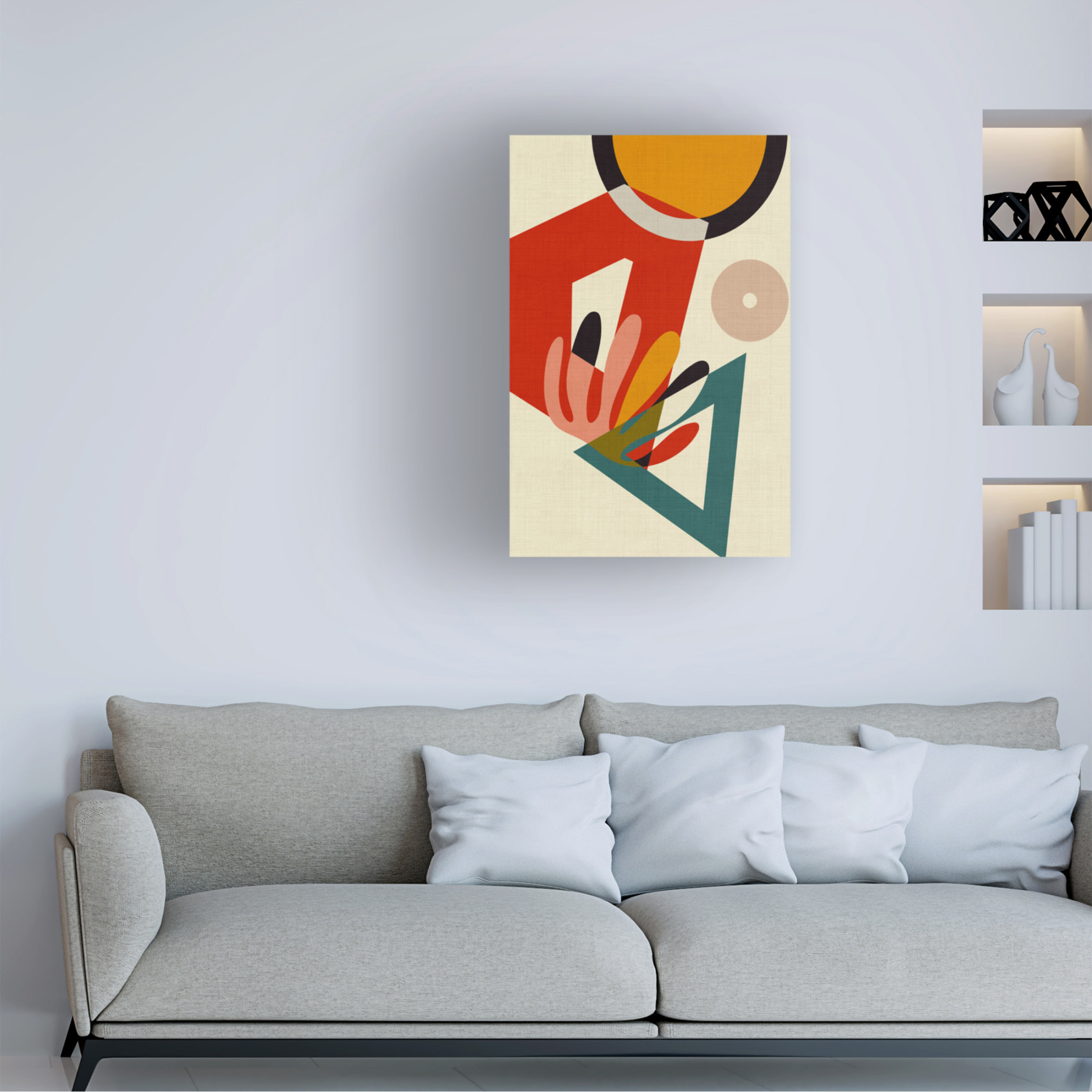 Trademark Fine Art Ana Rut Bre Mid Century Cirque 2 Canvas Wall Art