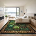 thumbnail image 3 of ODIKA 4' x 6' Machine Washable Non-Slip Area Rug, antique floral High Traffic Rug, Green, 1302547, 3 of 7