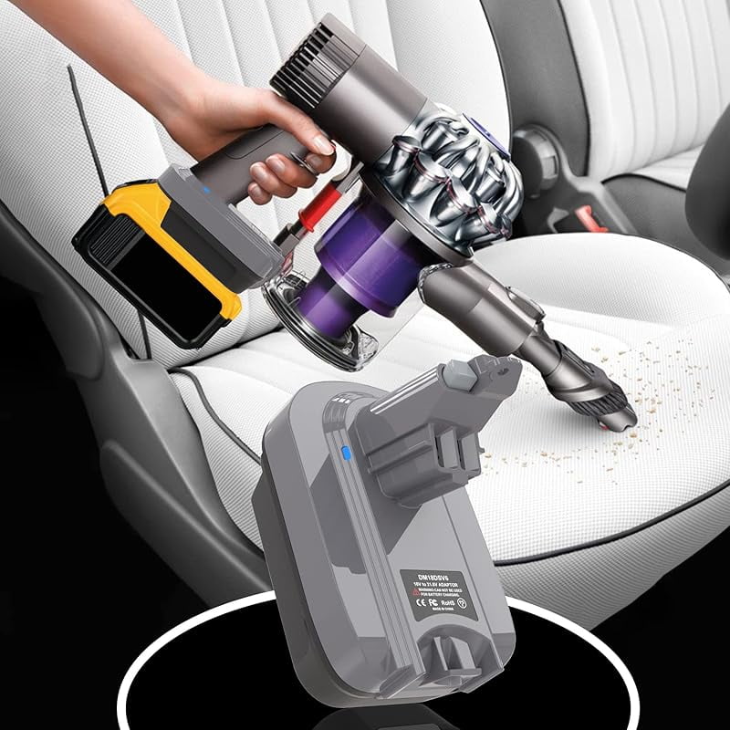 V6 Adapter for Mil*wau*kee 18V De*walt 20V Battery Convert to for Dy*son V6 Series Animal Fluffy Motorhead Handheld Vacuum Battery Converter
