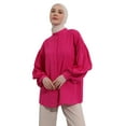 thumbnail image 2 of Fuchsia - Button Collar - Blouses - Refka, 2 of 5