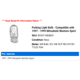 thumbnail image 2 of Parking Light Bulb - Compatible with 1997 - 1999 Mitsubishi Montero Sport 1998, 2 of 2