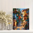thumbnail image 2 of Qisvanset Toile Murale Paysage de Village et de Rue 15,75 X 11,81 Pouces, 2 of 8