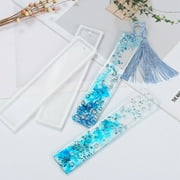 2/4/8PCS Rectangle Silicone Bookmark Mold DIY Making Epoxy Resin Jewelry Craft Mould