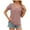 Pink, variant on lmcalzta Womens Tops Puff Short Sleeve Crewneck T Shirts Spring Summer Casual Solid Color Tees Blouses