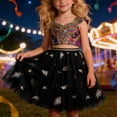 thumbnail image 2 of sususu Girls Dress Girls Ballet Dance Party Dress with Embroidered Sequin Star Feathers and Skirt Dress&nbsp;Up Clothes for Girls, 2 of 6