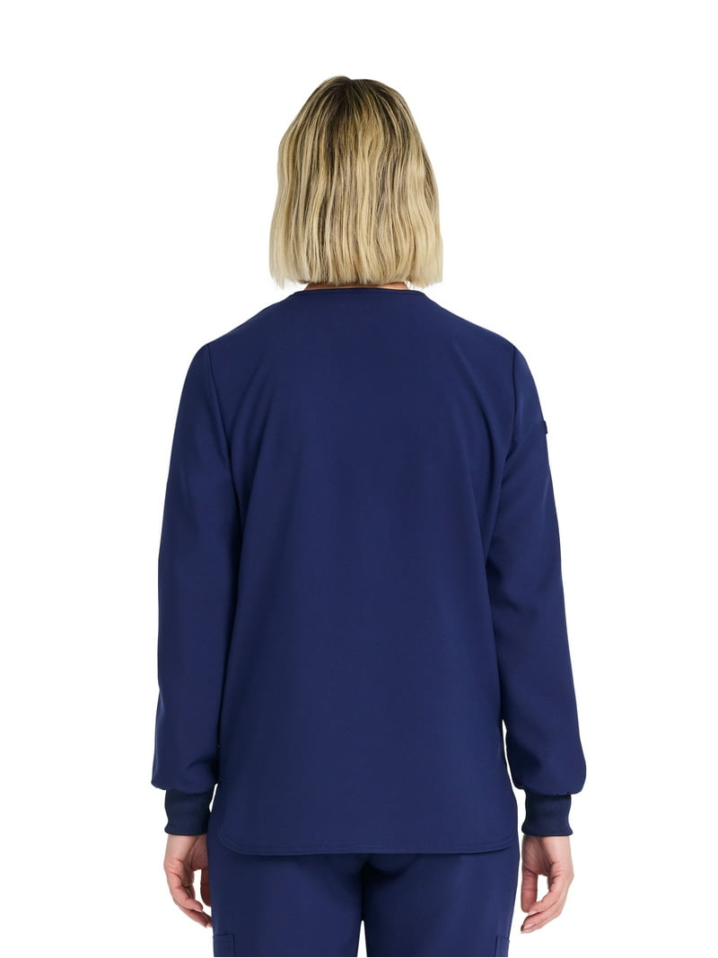 Scrubstar Stretch Snap Warm-up Jacket with Pockets, Sizes XS-3XL