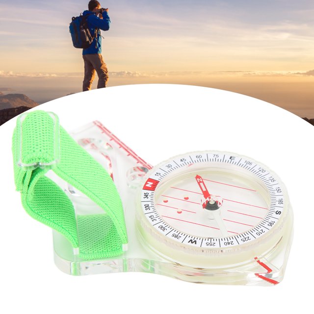 EOTVIA Plastic Compass,Orienteering Compass Clear Scale ABS Multifunction Thumb Compass With Luminous Point For Adventure Camping,Orienteering Compass