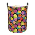 thumbnail image 2 of Goofa Hawaiian Style Printed Circular Hamper,Laundry Basket with Handles,Storage Baskets Foldable,Large Capacity Laundry Hamper-Small, 2 of 8