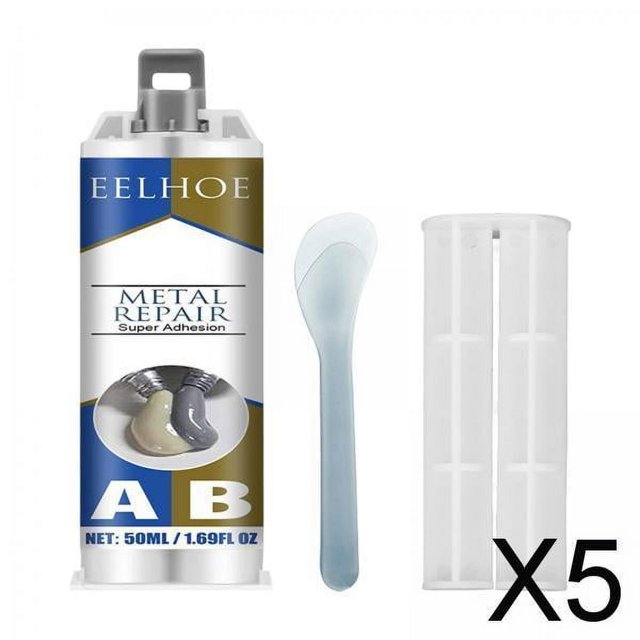 Pegamento de Metal a Metal Soledad Relleno de Soldadura 50ML 5 piezas